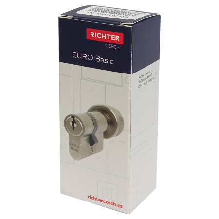 Wkładka do gałki budowlanej cylindrycznej Richter EURO BASIC RC1