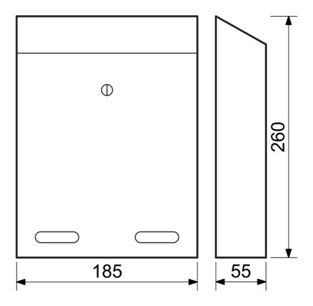 Skrzynka pocztowa RICHTER BK.516.HM (brąz matowy)