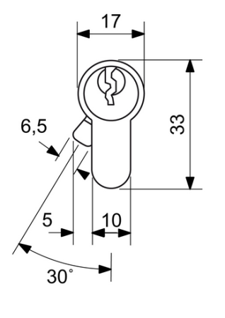 RICHTER EURO SECURE R3 dwustronny cylinder bezpieczeństwa cylindrycznego