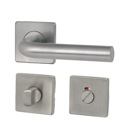 Okucia drzwiowe HOLAR MT 01 z rozetą kwadratową (stal nierdzewna)