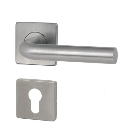 Okucia drzwiowe HOLAR MT 01 z rozetą kwadratową (stal nierdzewna)