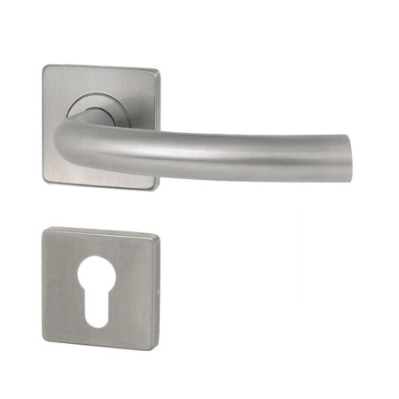 Okucia drzwiowe HOLAR MT 03 z rozetą kwadratową (stal nierdzewna)