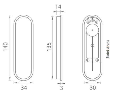 WYPRZEDAŻ Klamki do drzwi przesuwnych MP PR 2648Z (NP - Nikiel perłowy)