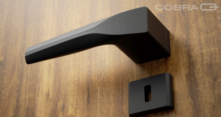 WYPRZEDAŻ Okucia drzwiowe COBRA ULTIMA-S (czarne) - BB
