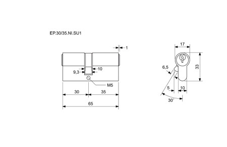 Cylinder Richter EURO Plus SU1