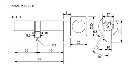 Wkładka cylindryczna Richter EURO Plus SU1