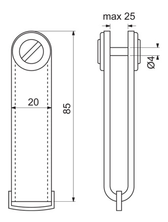 Brelok skórzany Richter RP.ORGANIZER.CRN