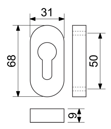 Rozeta drzwiowa RICHTER RK.F.RO.PZ.CE