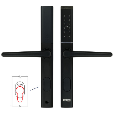 Klamka cyfrowa Richter DH.S3B-C.CE (czarna)