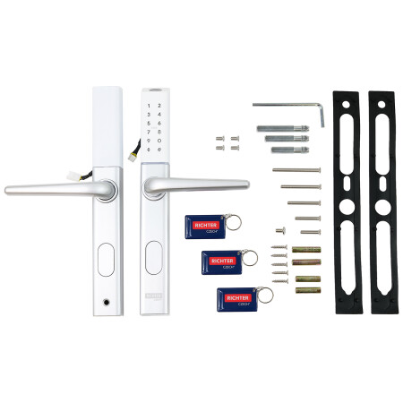 Richter digital door handle DH.S3B-C.STR (silver)