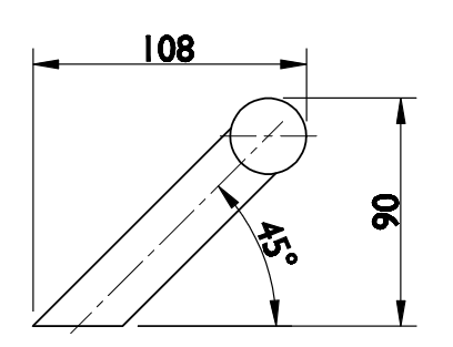 Klamka do drzwi podwójna BF 118010 (E) - kątowa - para