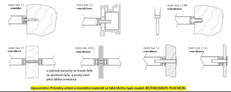 Klamka do drzwi podwójna BF 118010 (E) - kątowa - para